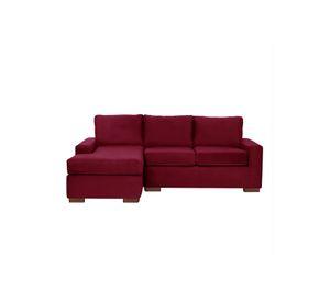 SECCIONAL IZQ LIVORNO TELA VELVET BURDEO
