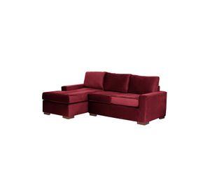 SECCIONAL IZQ LIVORNO TELA VELVET BURDEO