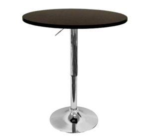 Mesa Bar de Altura Regulable 60 CM Negra