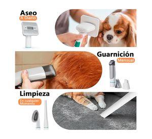 Kit Cortapelo Aspiradora Perros Gatos Aseo Mascotas 2 En 1