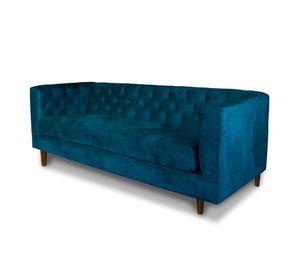 SOFA BRESCIA 3C TELA VELVET VIVIAN AZUL