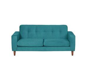 Sofa Salerno 3C Tela  Velvet  Turquesa