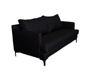 Sofá Aldara Felpa Negro 2C