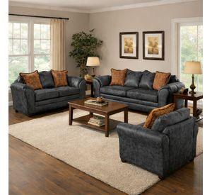 Juego de Living 3 2 1 Aconcagua Negro