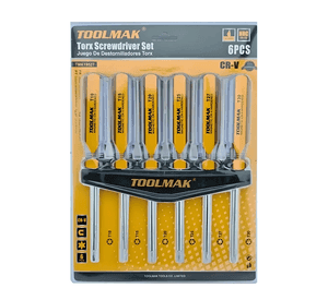 Kit Juego De Destornilladores Torx Estrella 6 Piezas Toolmak