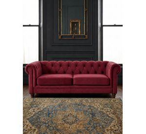SOFA FLORENCIA 3C TELA VELVET BURDEO