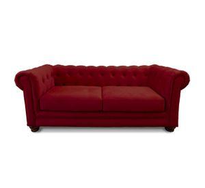 SOFA FLORENCIA 3C TELA VELVET BURDEO