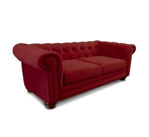 SOFA FLORENCIA 3C TELA VELVET BURDEO