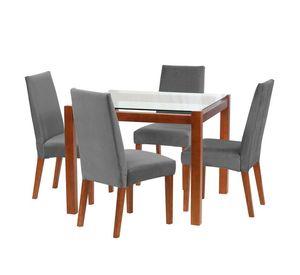 Juego De Comedor Barcelona 1000X1000 S/Cadiz Tela Gris