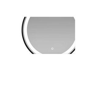 Espejo Circular Taumm 60cm 3 Luces LED Borde Negro