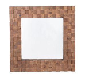 Espejo Moran estilo mosaico de madera abeto.