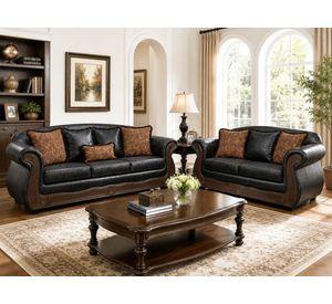Juego de Living 3 2 Aconcagua Negro