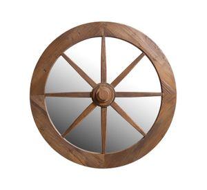Espejo Cao, estilo rueda de madera