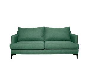 Sofá Aldara Chenille Tipo Lino Verde 2C