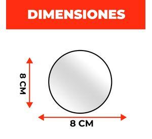 10 Espejos Forma Circular Para Moldes Silicona 8 X 8 Cm