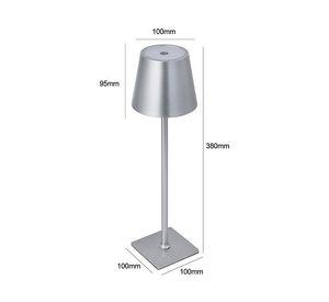 Lámpara Touch Recargable Plata USB – LED 3 Temperaturas de Luz
