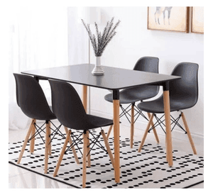 Mesa Eames Rectangular Negra 120 Cm