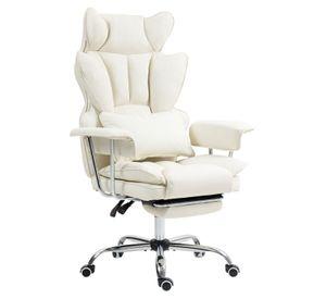 Silla Escritorio Ejecutiva Emilio Premium+ Oficina Pu Beige