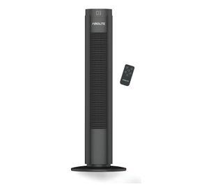 Ventilador Torre Pie Silencioso Control Remoto Vt02r Black Airolite