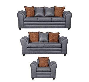 Juego de Living 3 2 1 Aconcagua Gris