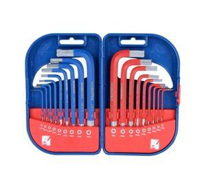 Juego de llaves Hexagonales Workpro 18 piezas mm pulg