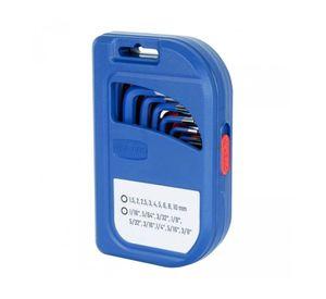 Juego de llaves Hexagonales Workpro 18 piezas mm pulg