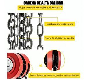 Tecle Polipasto Manual Con Cadena 2 Toneladas X3 Metros