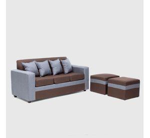 SOFA PARIS 2 POUF GRIS CAFE