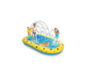 Piscina inflable 170x110x45 cm dino delfín lanza chorro agua
