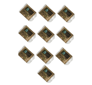10 Boveda Packs 62% 8gr Control Humedad 2 Vias