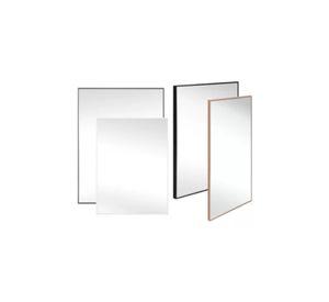 Espejo Rectangular 40x50cm Plast Office 4 Tonos Metalizados Negro