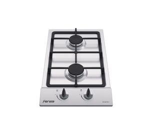 Encimera a Gas 2 Plastos Encendido Eléctrico FCE 2HF GL INOX
