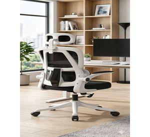 SILLA DE OFICINA CON RESPALDO ALTO ERGONÓMICO COLOR BLANCO