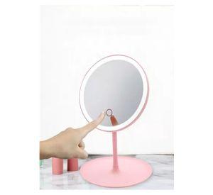 Espejo con Luz LED Maquillaje Plegable Redondo Recargable