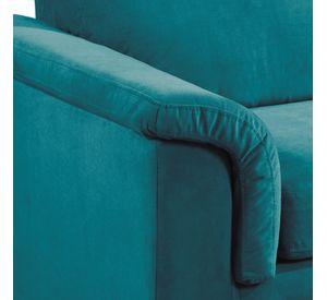 LIVING ANCONA 3-2 TELA  VELVET  TURQUESA