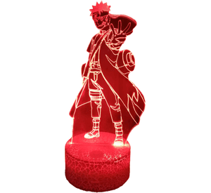 Lámpara ilusión 3D Naruto Modo Sabio 7 Colores Led