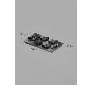 Encimera a Gas 5 Platos Home Pro Cocción KE5HP Espejado