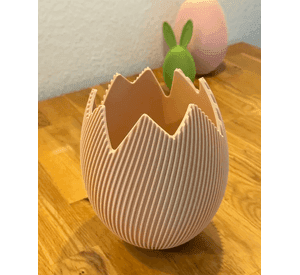 Jarrón de Huevo de Pascua Agrietado