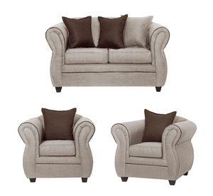Juego de Living 2 1 1 Emili Beige