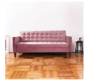 FUTON GENOVA  TELA VELVET PALO ROSA