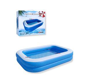 Piscina Inflable Rectangular de 200x120x40 CM Color Azul