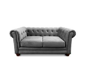 SOFA FLORENCIA 2C TELA VELVET GRIS