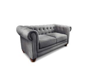 SOFA FLORENCIA 2C TELA VELVET GRIS