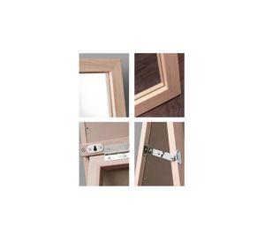 Espejo Cuerpo Entero 150x40cm Base Plegable Estilo Japonés Blanco