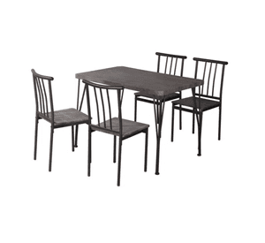 COMEDOR 4 SILLAS - AMALIO  - CAFÉ - M+DESIGN