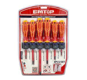 Kit 6 Destornilladores Aislados 1000v Emtop ESSTJS061