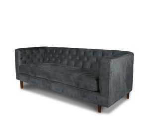 SOFA BRESCIA 3C TELA VELVET VIVIAN GRIS