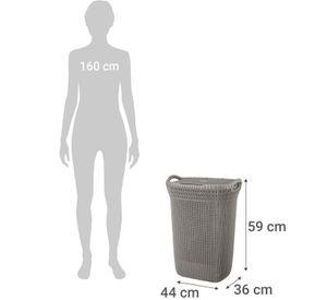 Cesto Canasto Para Ropa Khipu 60 Lts Con Tapa