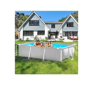 Piscina Rectangular Estructural 300x207x65 CM Gris