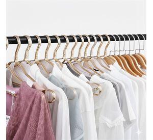 PERCHERO ORGANIZADOR COLGANTE DE ROPA DOBLE SENCILLO DORADO, NEGRO Y BLANCO WM